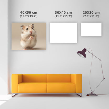 Dwarf Hamster with Seed - Diamond Painting
