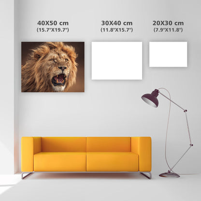 Lion on the Savannah - Diamond Painting