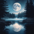 Peaceful Lake - Diamond Painting