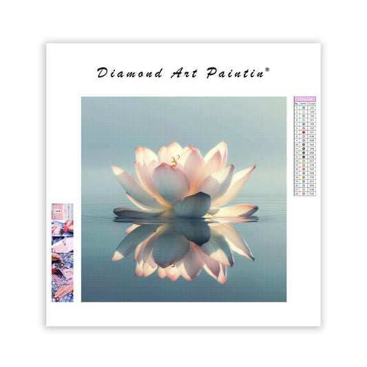 Elegant Lotus Calm - Diamond Painting