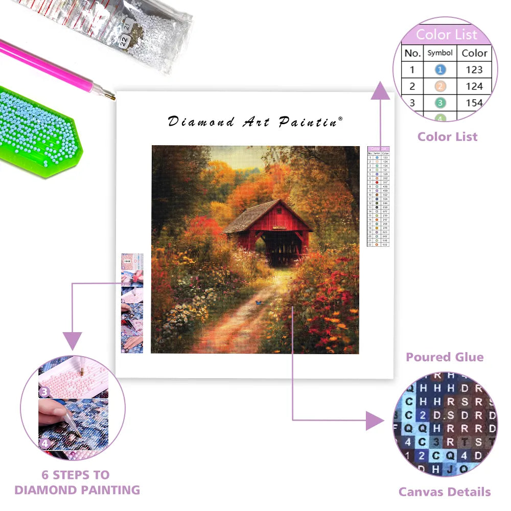 The Tranquil Bridge - Diamond Painting