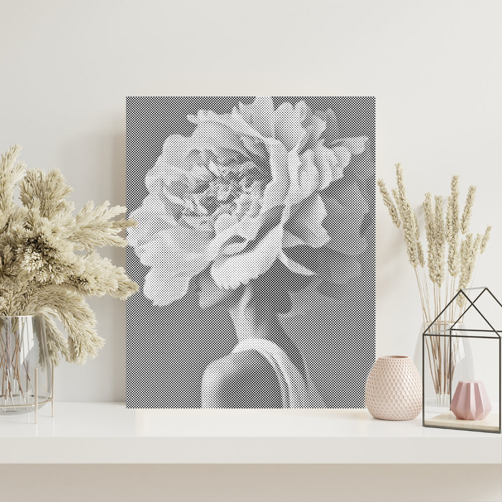 Woman Flower - Dot Painting