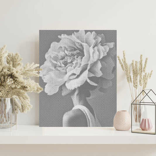 Woman Flower - Dot Painting