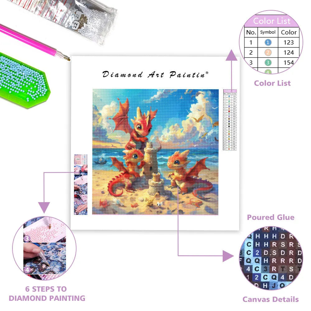 Sunny Dragon Day - Diamond Painting