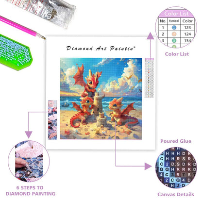 Sunny Dragon Day - Diamond Painting