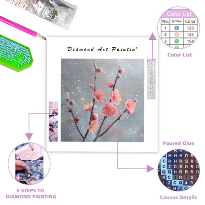 Plum Blossom Winter - Diamond Painting