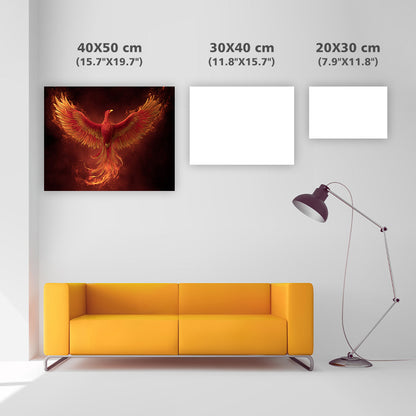 Phoenix Rising from the Ashes - Diamond Painting