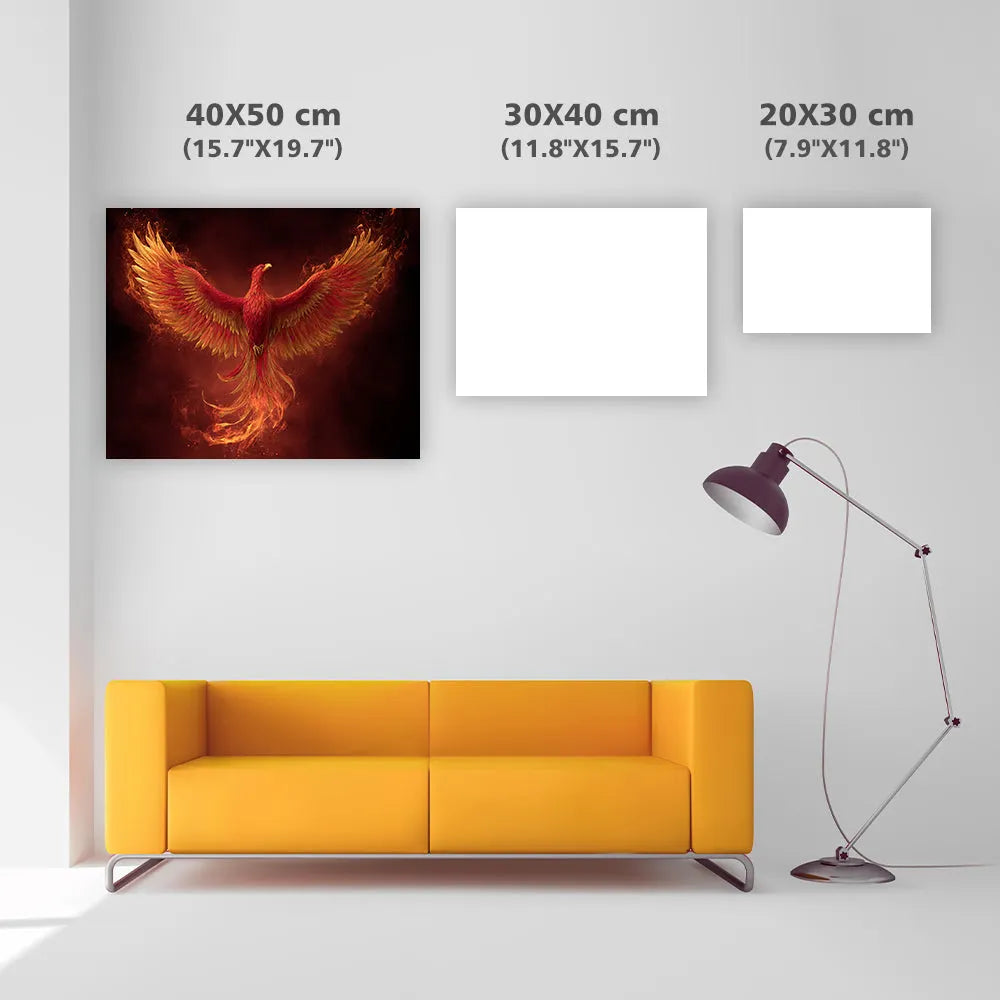 Phoenix Rising from the Ashes - Diamond Painting
