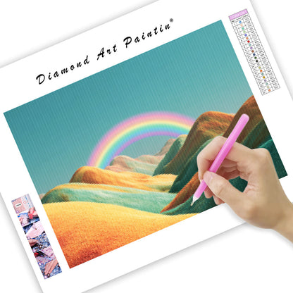 Rainbow Hill View - Diamond Painting