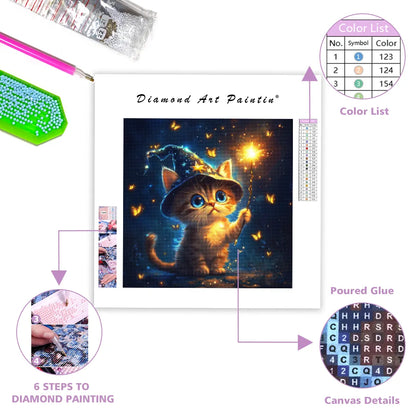 Magical Kitten - Diamond Painting