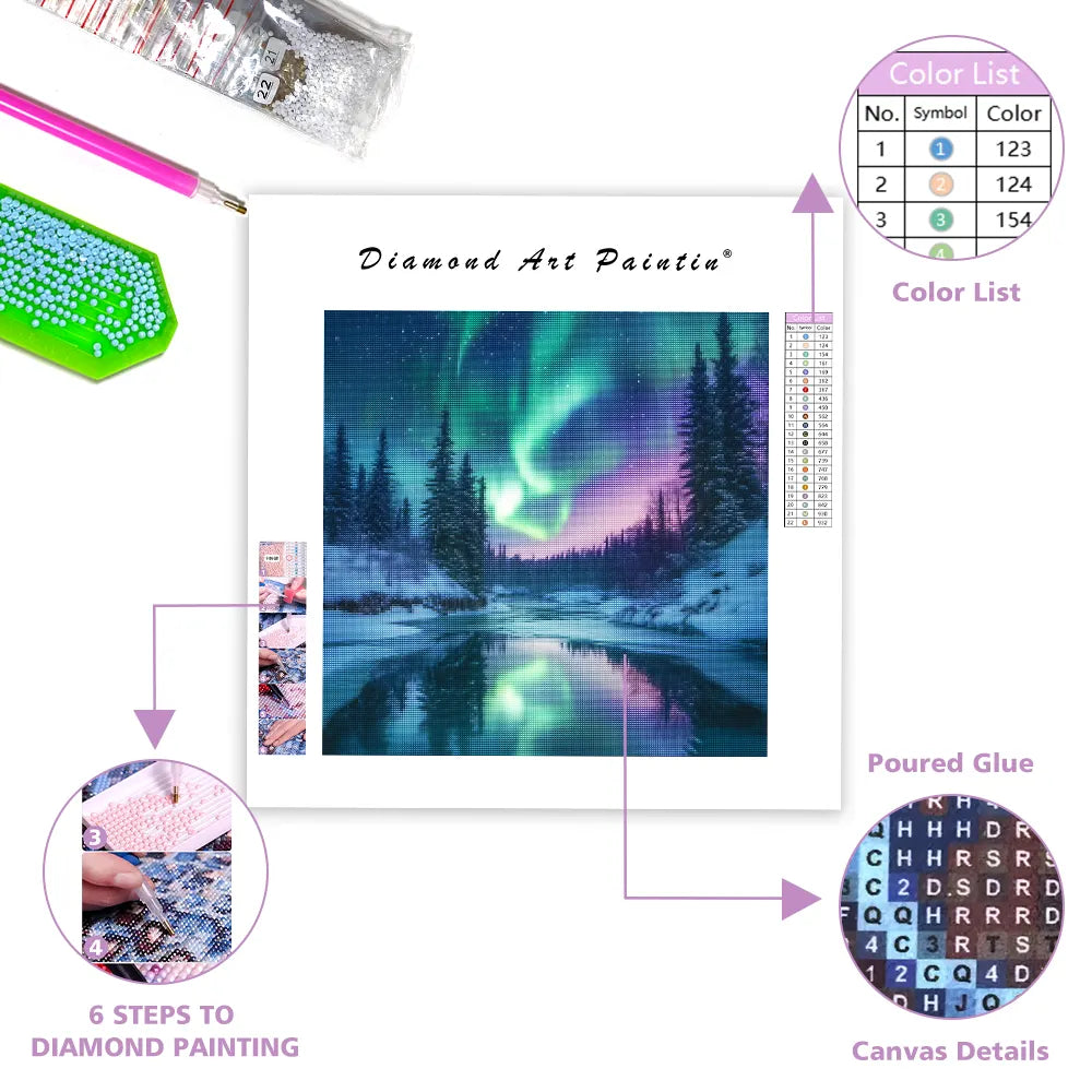 Aurora Winter Wonderland - Diamond Painting
