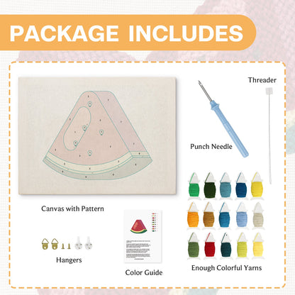 Watermelon Slice - Punch Needle