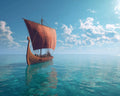 Viking Ship at Sea - Diamond Painting