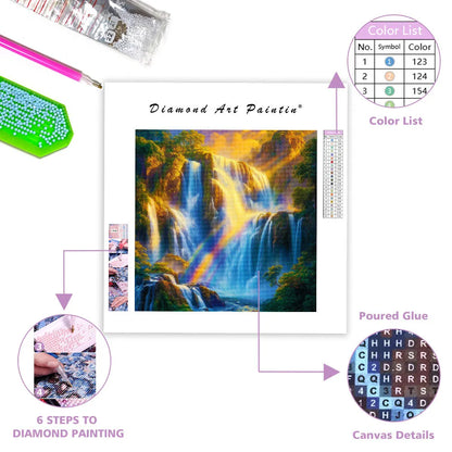 Cascading Falls - Diamond Painting