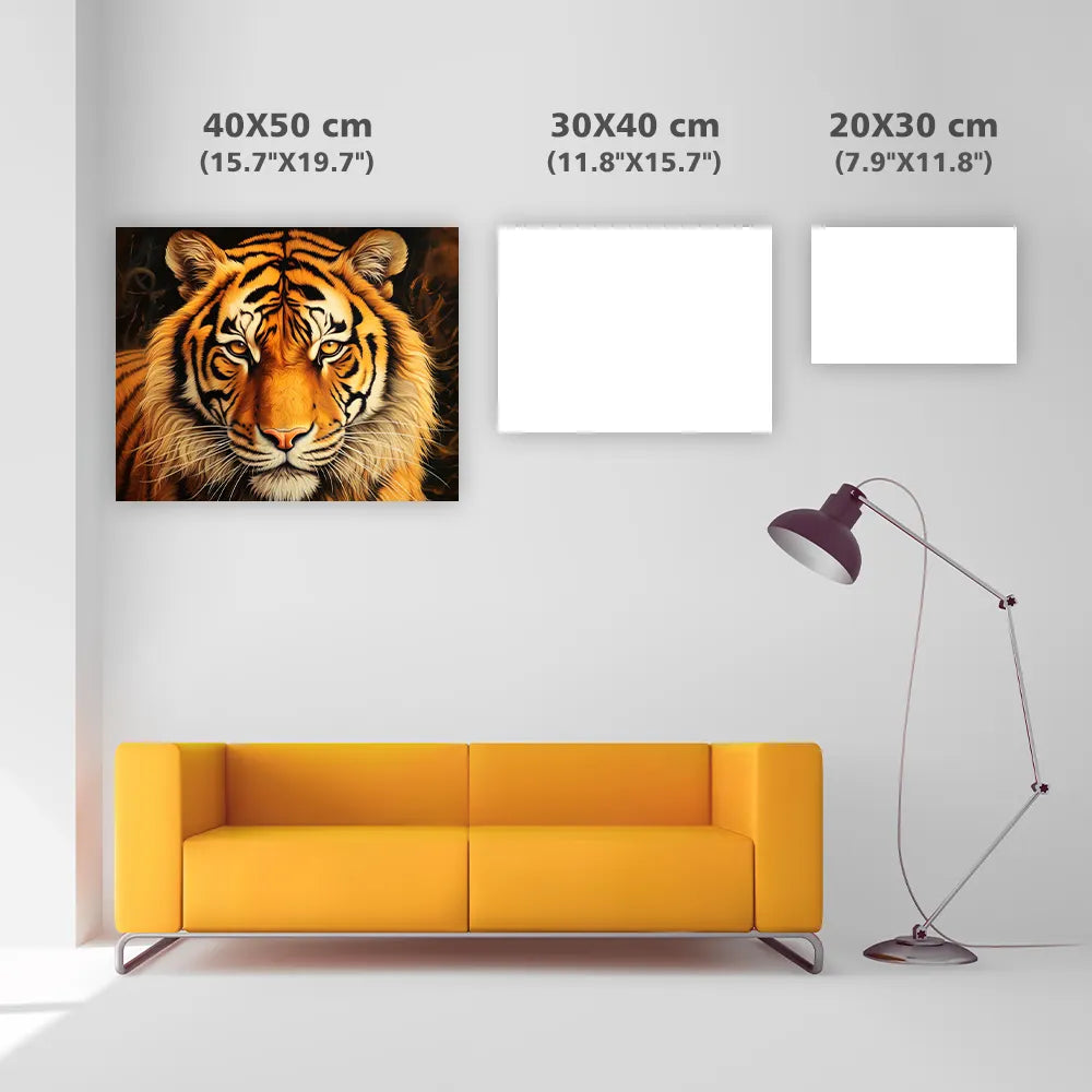 Fierce tiger - Diamond Painting