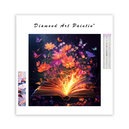 Flourishing Book of Magic - Diamond Painting