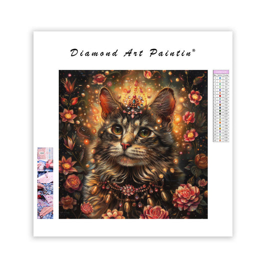 Blossom Cat Queen - Diamond Painting