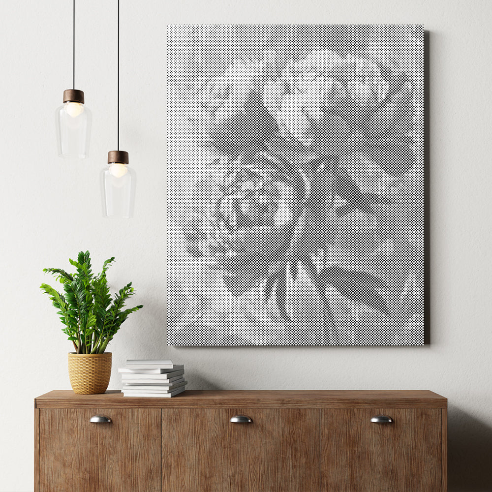 Pink Peony - Dot Painting