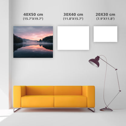 Foggy Lake at Sunrise - Diamond Painting