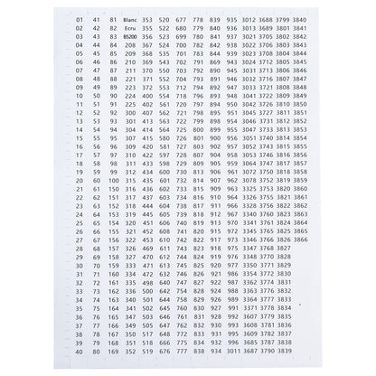Diamond Painting DMC Color Card Label Sticker - Gift