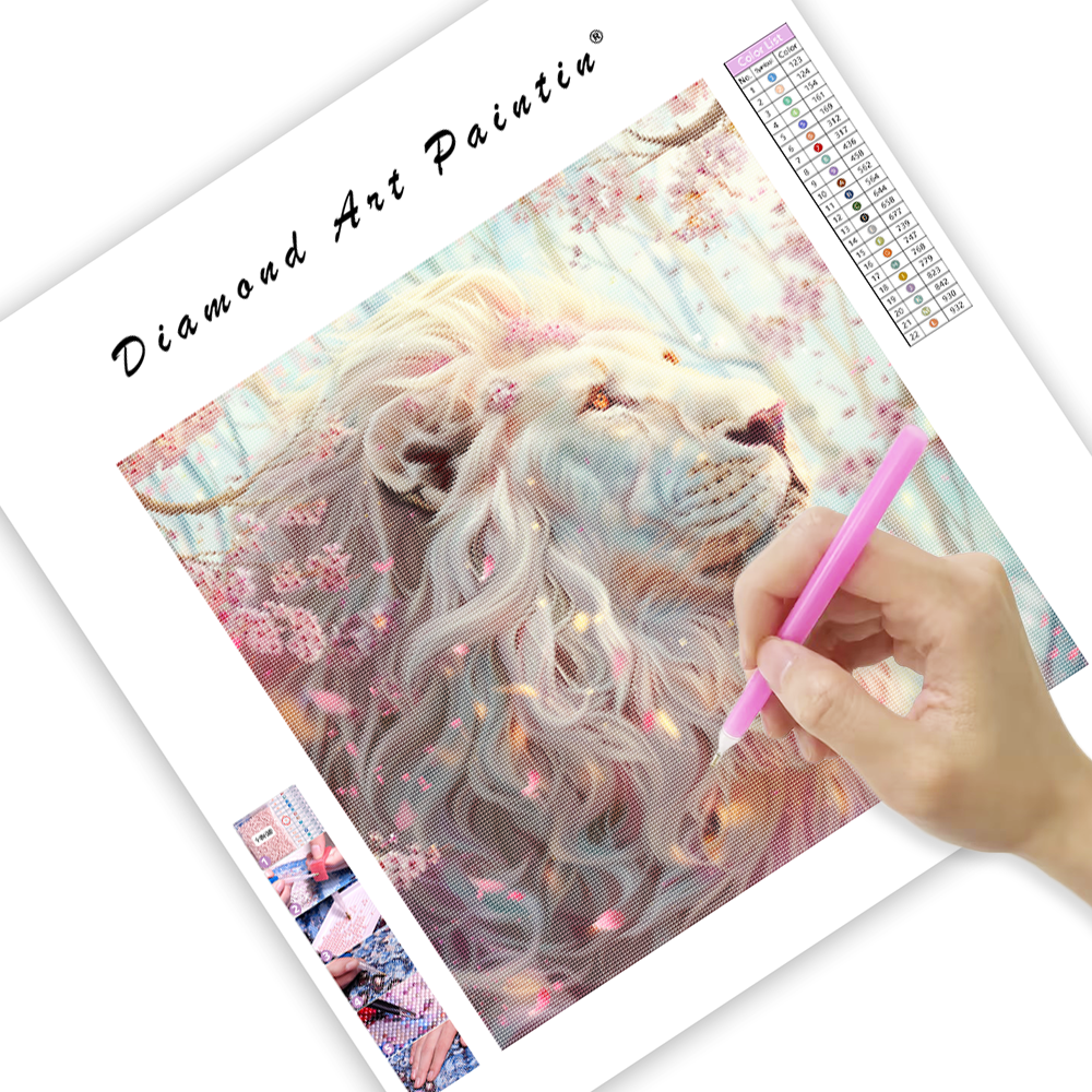 Blossom Lion - Diamond Painting