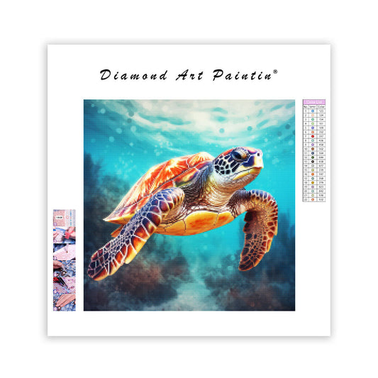 Sea Turtles and Color - Diamond Painting