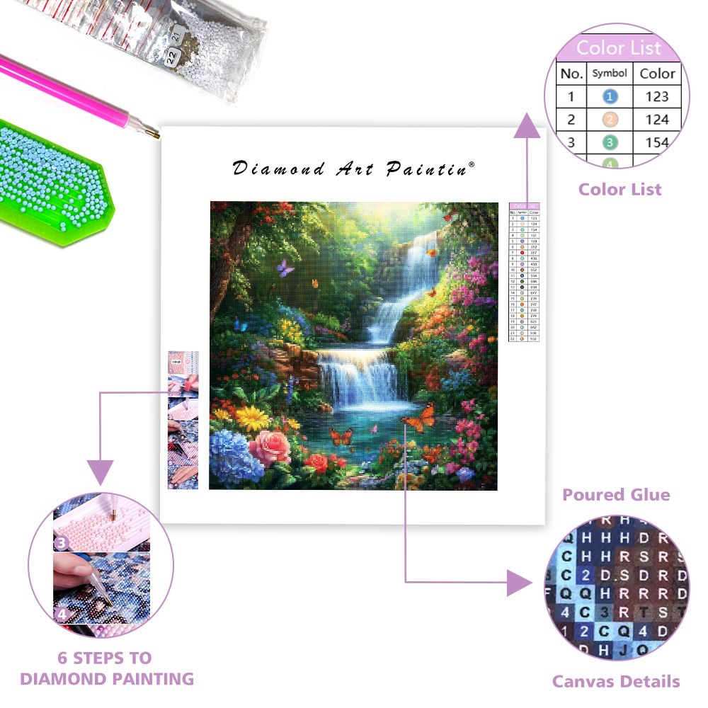 Waterfall Paradise - Diamond Painting