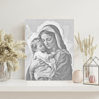 Holy Embrace - Dot Painting