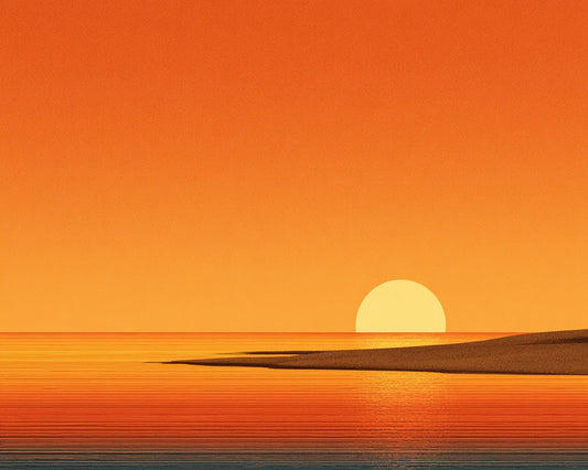 Sunset Beach Calm - Diamond Painting