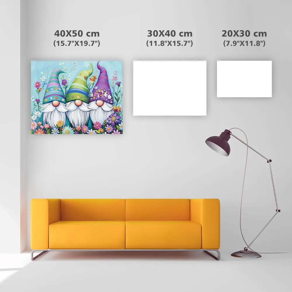 Flower Gnomes - Diamond Painting
