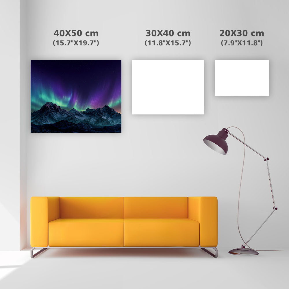 Aurora Mountains - Diamond Painting