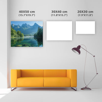 Crystal Lake in the Mountains - Diamond Painting