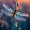 Dew-kissed Dragonfly - Diamond Painting