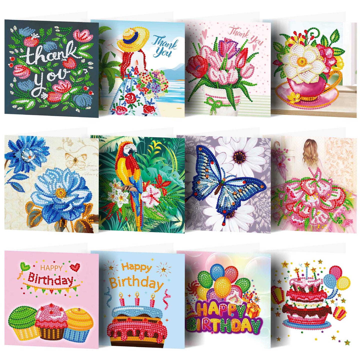 Greeting Card - Floral Wishes Set