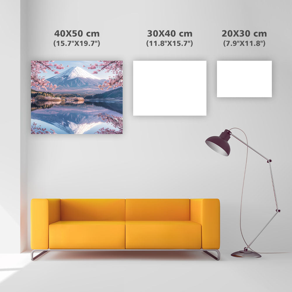 Fuji Cherry Reflection - Diamond Painting