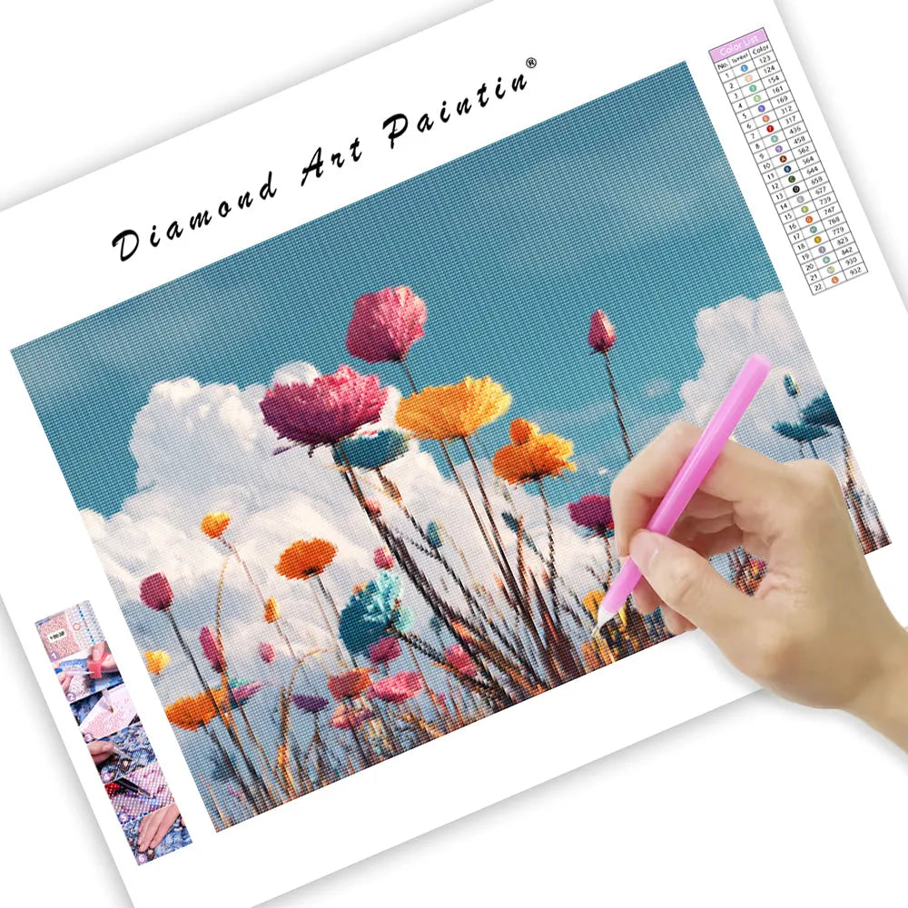 Giant Flower Field - Diamond Painting