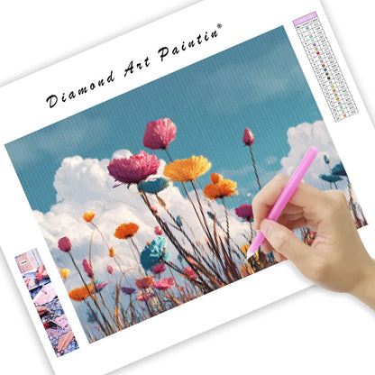 Giant Flower Field - Diamond Painting