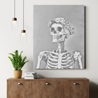 Smiling Skull - Dot Painting