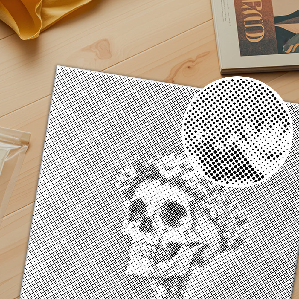 Smiling Skull - Dot Painting