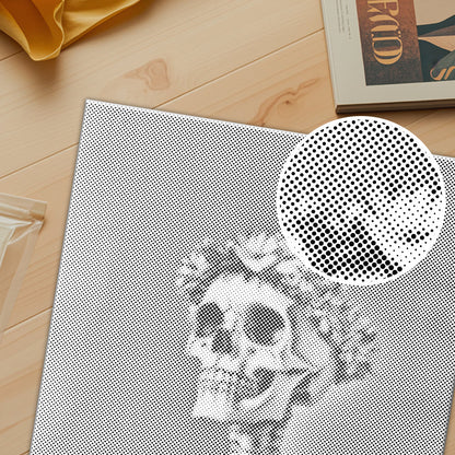 Smiling Skull - Dot Painting
