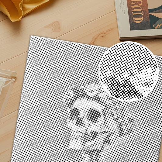 Smiling Skull - Dot Painting