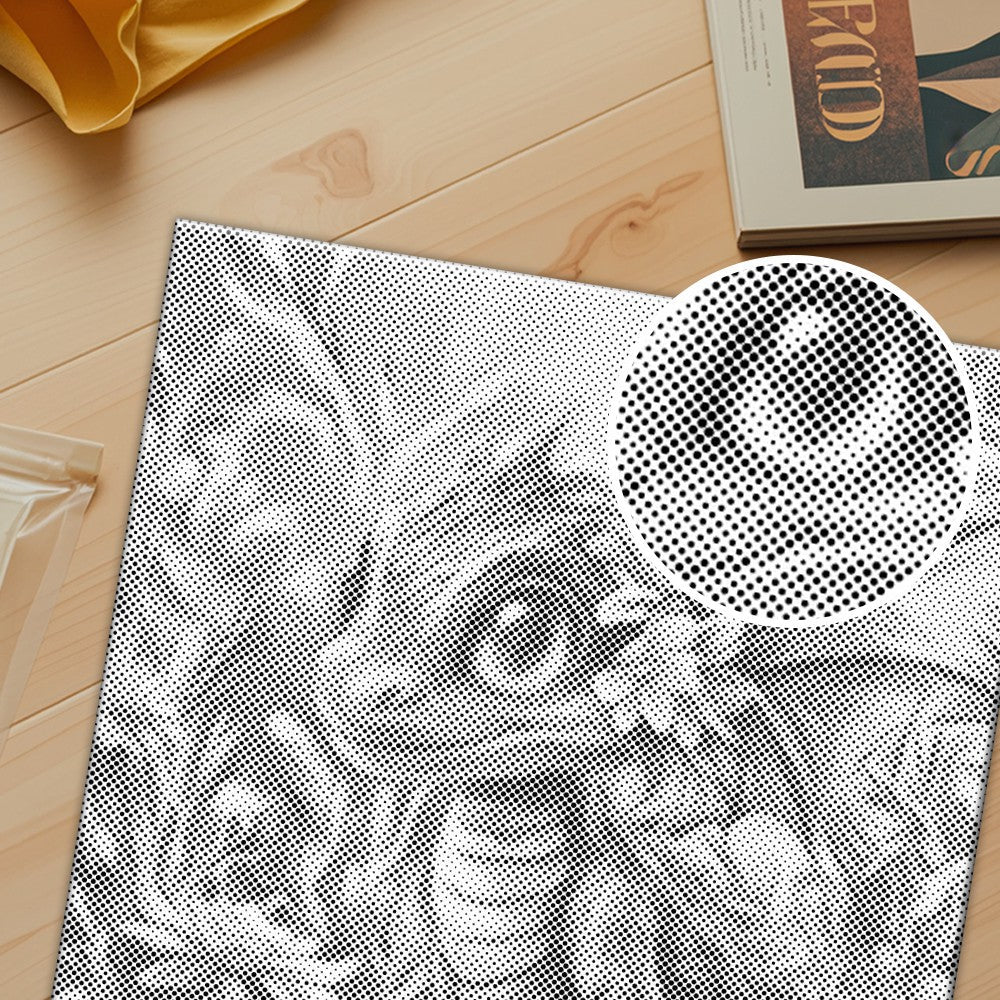 Colorful Dragon Amidst Blossoms - Dot Painting