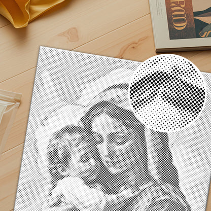 Holy Embrace - Dot Painting