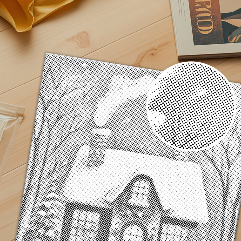 The Christmas House - Dot Painting