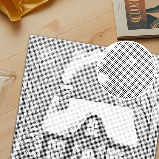 The Christmas House - Dot Painting