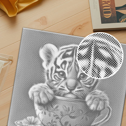 Adorable Tiger Cub - Dot Painting
