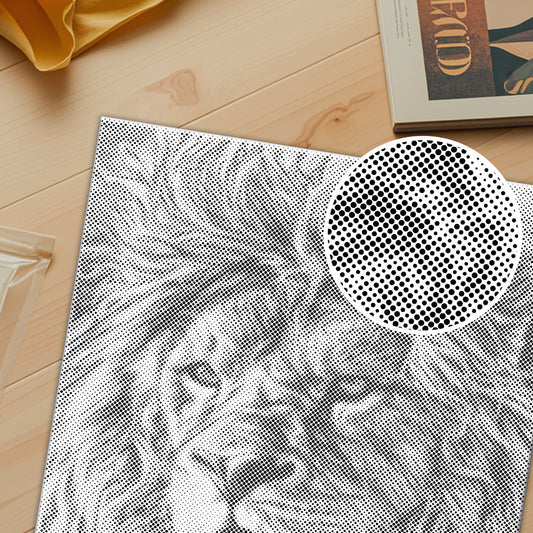 Giant African Lions - Dot Painting