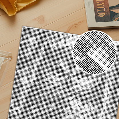Blue Owl - Dot Painting