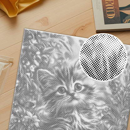 Garden Kitten - Dot Painting