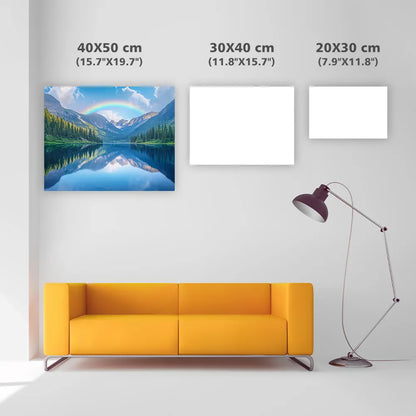 Tranquil Lake in Mountain Valley – Diamond Painting